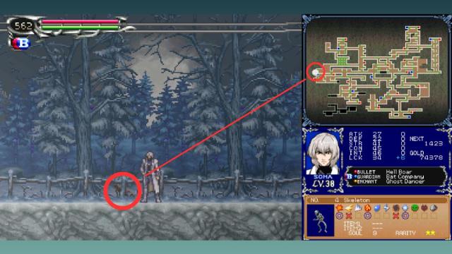 Yeti's location in Castlevania