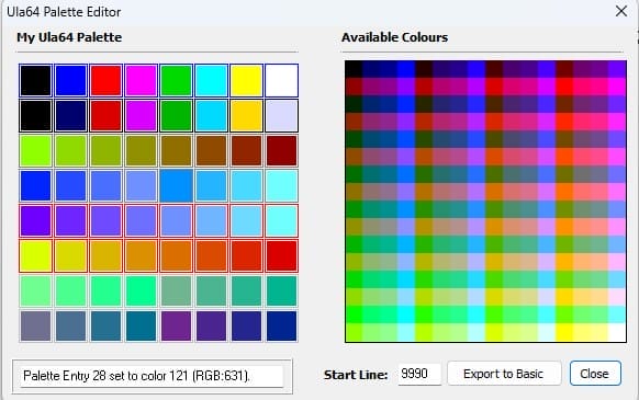 BasinC Palette Editor